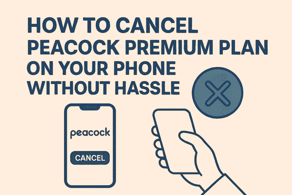 How to cancel peacock subscription on your phone